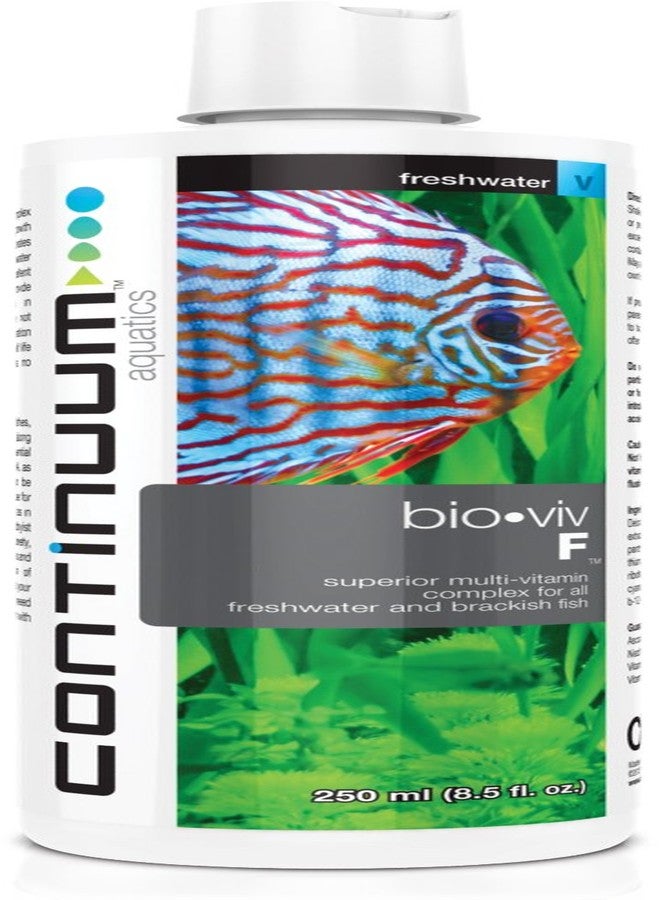 Continuum Aquatics Bio Viv F - Liquid Multivitamin Supplement for Health and Growth of Freshwater and Brackish Fish, 500-ml - Image 1